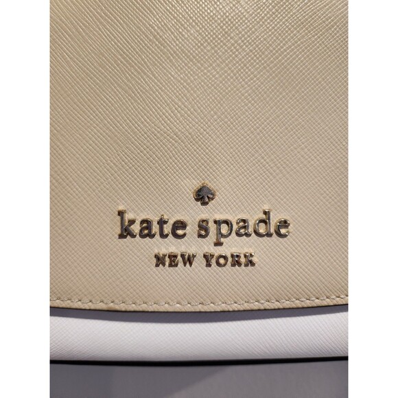 Kate Spade Carson Convertible Crossbody Bag Nimbus Warm Beige Multi - Picture 8 of 15
